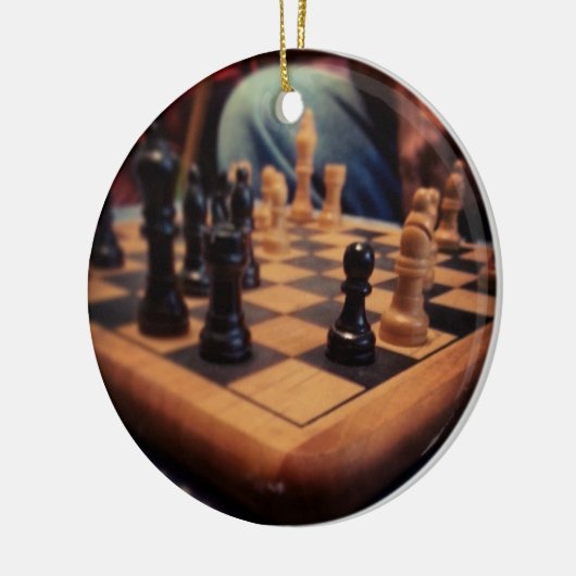 チェス盤のギフト項目 セラミックオーナメント (左)