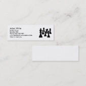 チェス盤のゲーム スキニー名刺 (正面/裏面)