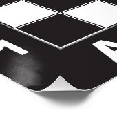 チェス盤のテーブルの競争 ポスター (コーナー)