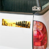 チェス盤のバンパーステッカー バンパーステッカー (トラック上)