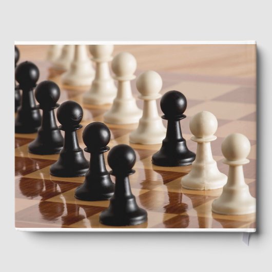 チェス盤のポーンイベント日（背骨） ゲストブック (裏面)