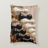 チェス盤のポーン アクセントクッション (裏面(縦))