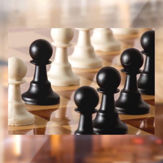 チェス盤のポーン ウィンドウサイン (シート2)