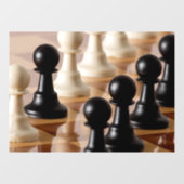 チェス盤のポーン ウィンドウサイン (シート)