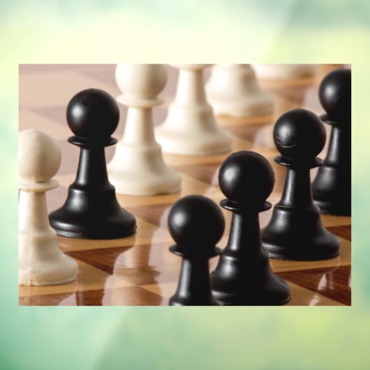 チェス盤のポーン ウィンドウサイン (シート3)