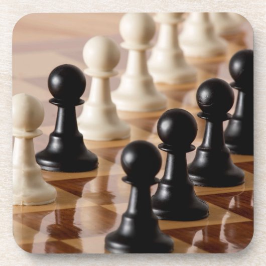 チェス盤のポーン コースター (正面)