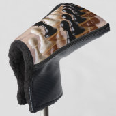 チェス盤のポーン ゴルフヘッドカバー (3/4 正面)