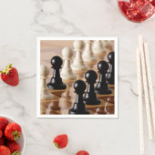 チェス盤のポーン スタンダードカクテルナプキン (インサイチュ)