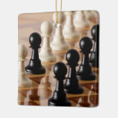 チェス盤のポーン セラミックオーナメント (左)