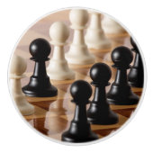 チェス盤のポーン セラミックノブ (正面)