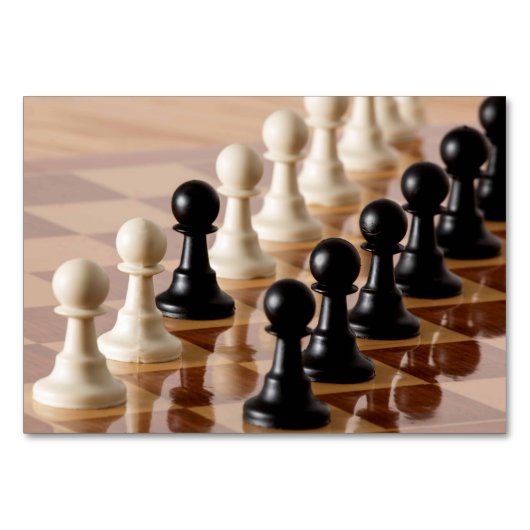 チェス盤のポーン テーブルナンバー (正面)