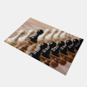 チェス盤のポーン ドアマット (アングル)