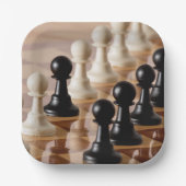 チェス盤のポーン ペーパープレート (正面)