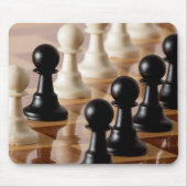 チェス盤のポーン マウスパッド (正面)