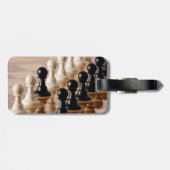 チェス盤のポーン ラゲッジタグ (裏面横)