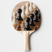 チェス盤のポーン 卓球ラケット (裏面)