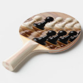 チェス盤のポーン 卓球ラケット (正面アングル)