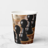 チェス盤のポーン 紙コップ (裏面)