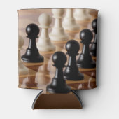 チェス盤のポーン 缶クーラー (正面)