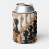 チェス盤のポーン 缶クーラー (缶裏面)