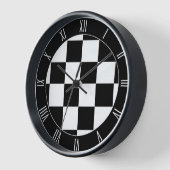 チェス盤の壁時計 壁時計 (傾斜)