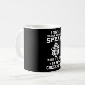 チェス盤の姿 コーヒーマグカップ (正面左)