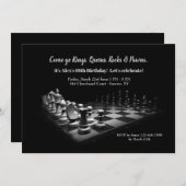 チェス盤の招待状 招待状 (正面/裏面)