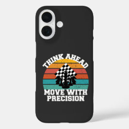 チェス盤の駒の戦略の精度マインドゲーム iPhone 16ケース