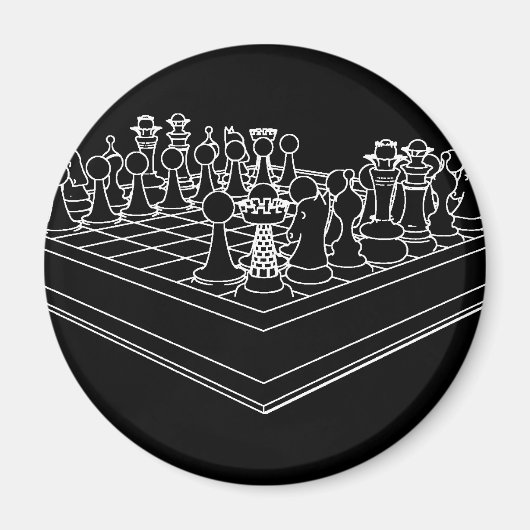 チェス盤の駒: マグネット (正面)
