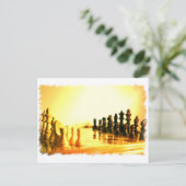 チェス盤はがき ポストカード (スタンド正面)