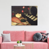 チェス盤を使用した静止寿命, 1630 キャンバスプリント (インサイチュ (リビング))