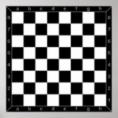 チェス盤クラシック ポスター (正面)