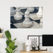 チェス盤クローズアップポーンのピースのポスター ポスター (ホームオフィス)