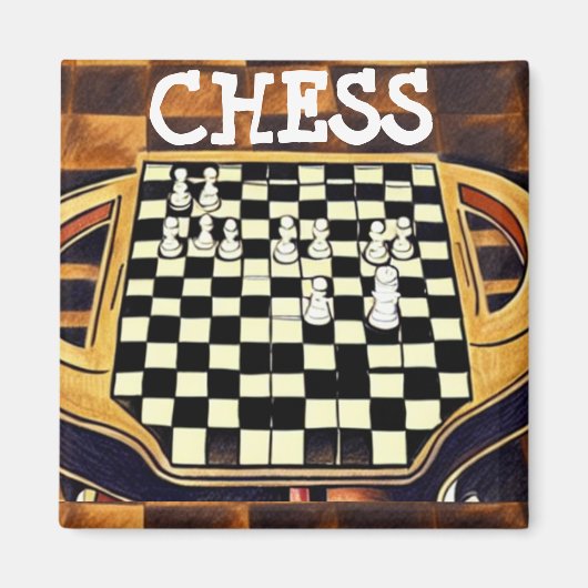 チェス盤スタイル マグネット (正面)