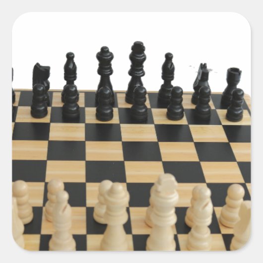 チェス盤デザイン スクエアシール (正面)