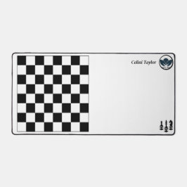 チェス盤パターンデスクマット – 戦略的スタイル&Co デスクマット