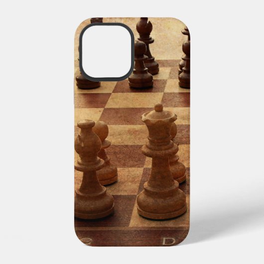 チェス盤マクロ iPhoneケース (裏面)