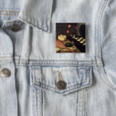 チェス盤1630年が付いている静物画 缶バッジ (インサイチュ)