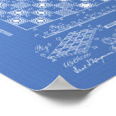 チェス盤1923特許技術青写真 ポスター (角)