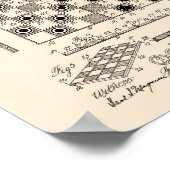 チェス盤1923特許芸術オールドピーパー ポスター (角)