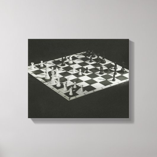 チェス盤 キャンバスプリント (正面)