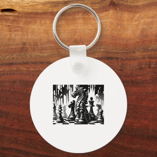 チェス盤 キーホルダー (正面)