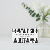 チェス盤 | チェス駒 名刺 (スタンド正面)