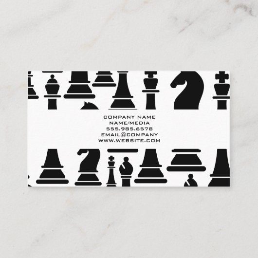 チェス盤 | チェス駒 名刺 (裏面)