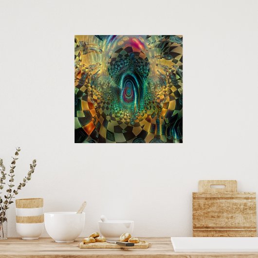 チェス盤 ポスター (キッチン)