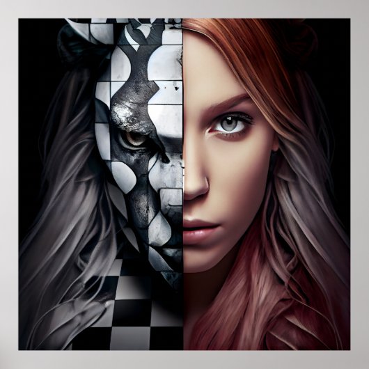 チェス盤 ポスター (正面)