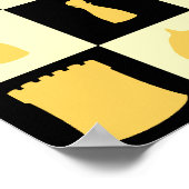 チェス盤 ポスター (角)