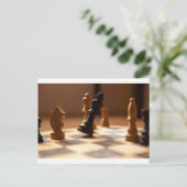 チェス盤 ポストカード (スタンド正面)