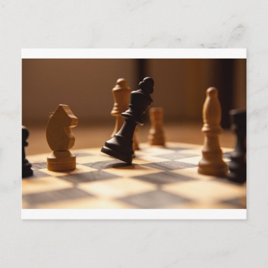 チェス盤 ポストカード (正面)