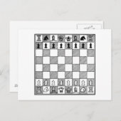 チェス盤 ポストカード (正面/裏面)